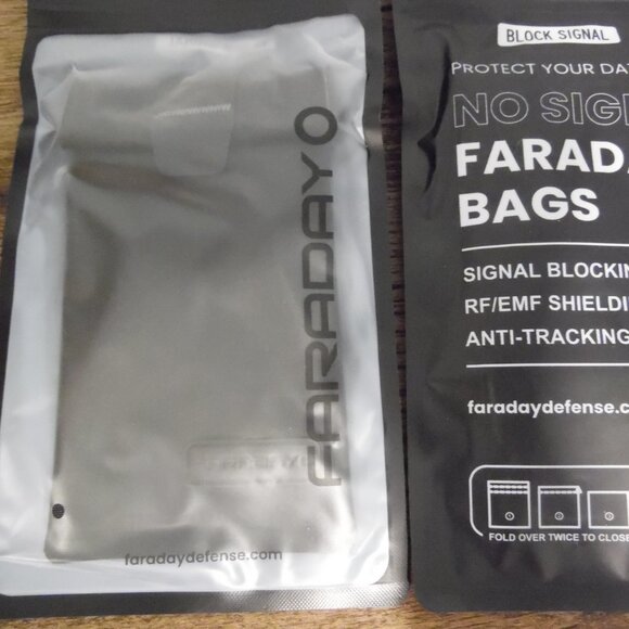 Faraday Bag Small size approx. 3.5"X6" Keep your items secure and privat… - Picture 2 of 4